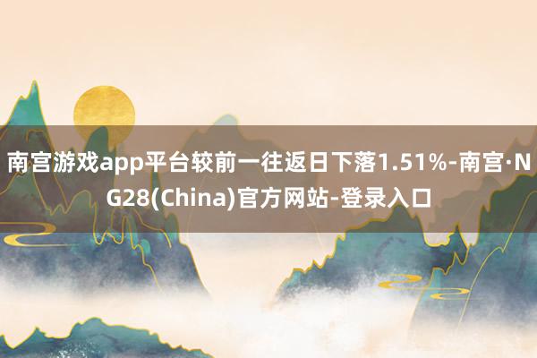 南宫游戏app平台较前一往返日下落1.51%-南宫·NG28(China)官方网站-登录入口