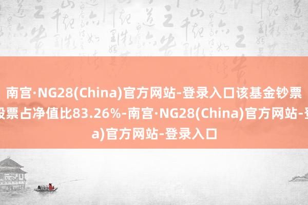 南宫·NG28(China)官方网站-登录入口该基金钞票树立：股票占净值比83.26%-南宫·NG28(China)官方网站-登录入口