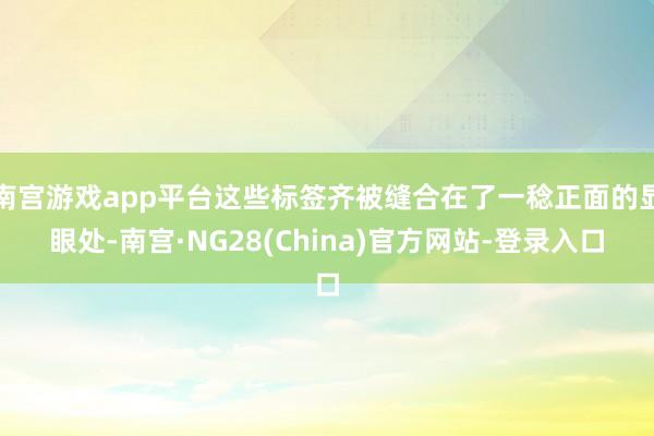南宫游戏app平台这些标签齐被缝合在了一稔正面的显眼处-南宫·NG28(China)官方网站-登录入口
