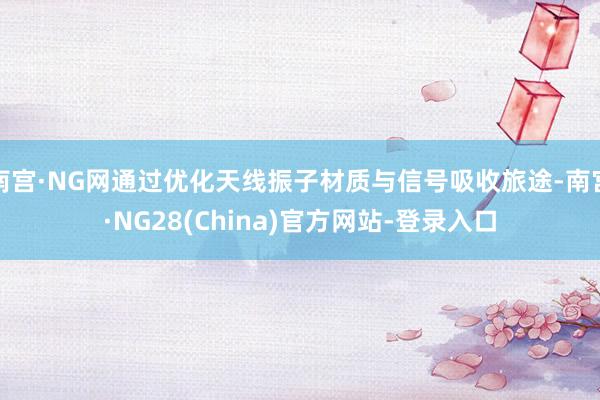 南宫·NG网通过优化天线振子材质与信号吸收旅途-南宫·NG28(China)官方网站-登录入口