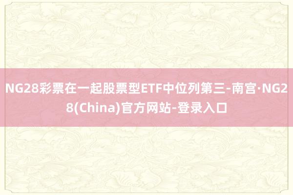 NG28彩票在一起股票型ETF中位列第三-南宫·NG28(China)官方网站-登录入口