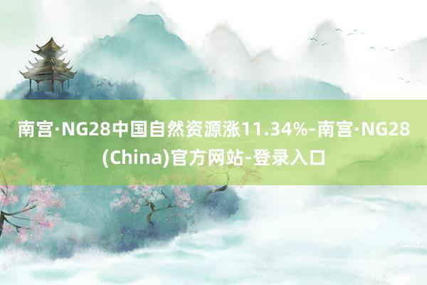 南宫·NG28中国自然资源涨11.34%-南宫·NG28(China)官方网站-登录入口